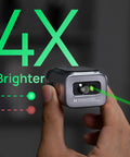 MCube Green Beam Laser Measuring Tool With 164 ft Range And High Visibility Real Green Beam For Indoor And Outdoor Jobs One Sixteenth Inch Accuracy LCD Display Bluetooth App Rechargeable Battery Compact Easy To Use, handheld green laser measure