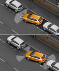 Backup Parking Sensor System for Your Ride with front and rear sensors, LCD display, distance detection, and 6 sensor kit.