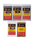 Extreme 12,000 Grit Aluminum Oxide Polish Refill Kit For Rock Tumblers Sub Micron Finish, silicon carbide, plastic pellets visible