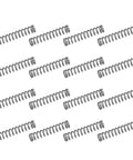 50 Pack Stainless Steel Pen Springs 0.5mm Wire 4mm Outer Diameter 20mm Length High Elasticity Compression Springs For Home Repair DIY Projects