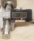 Replacement Rod And Nut Kit For 12,000 Pound Ram Pro Series Square Trailer Jacks measured with a digital caliper