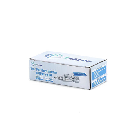 Box of Beefed-Up 3/8 Inch Quick Connect Shut Off Ball Valve For Pressure Washer Hose Stainless Steel 5000 PSI