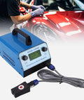 1000W Car Dent Repair Machine With Induction Heating For Paintless Dent Removal next to red vehicle being repaired