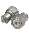 Stainless Steel Captive Panel Screws Featuring Knurled Thumb Knobs And Spring Loaded Action Premium Metric Fasteners for easy installation.