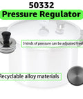 Three Piece Pressure Regulator Kit For Presto Pressure Canners And Cookers 5 10 15 Lbs, adjustable pressure, alloy material