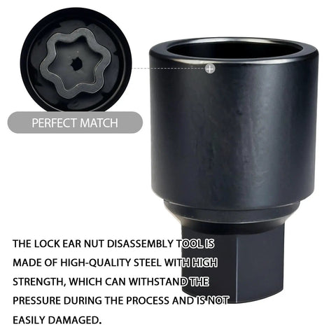 D Wheel Lock Key Lug Nut Tool For Removal And Installation Pro Grade Heavy Duty Anti Theft Wheel Lock Socket Adaptor