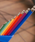 Heavy Duty Hex Allen Wrenches Set For Bikes With Long Arm Ball End, 9-Piece, color coded handles in 1.5-10mm set