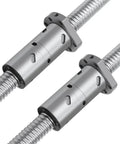 Super Cool C5 Grade DFU3205 Double Nut Ball Screw Machined Cold Rolling 750mm Length for precise linear motion