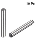 One Eighth Inch By Seven Eighth Inch Dowel Pins, Heat Treated Alloy Steel For Extra Hardness, Bright Finish, 10 Pack