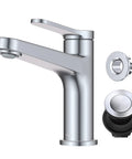 Silver kitchen faucet set with parts, sleek design, metal finish.