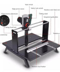 Lightweight Electric Brick Cutter 220V 3000W Heavy Duty Masonry Saw With Variable Speed, features adjustable chain tension and foldable countertop.
