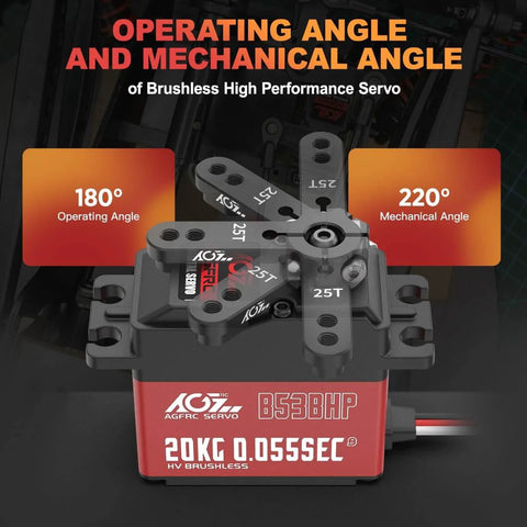Ultra Fast Brushless RC Servo Motor With Metal Gear for 1 10 Scale Cars Boats And Crawlers Delivers a 0.055 Second Response