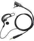 G Shape Earpiece Walkie Talkie Mic Headset For Ham Radio with cord and earbud visible