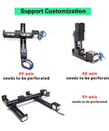 Support customization options for Smooth Rock Solid Linear Bearing CNC Sliding Table Rail XY Stage Kit with different axis views
