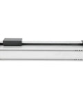 Full Enclosed Actuator Aluminum Sliding Table With 155mm Stroke High Precision Screw Drive For CNC Robotics And Automation, side view of linear slide