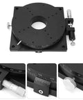 Pro Grade Manual Rotation Stage 0.01mm Precision 360 Degree Rotating Sliding Stage 160mm By 30mm For Fine Tuning CNC Milling