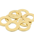 Dead Nuts Tight Brass Flat Washers 8 Pack 18Mm Hex Bolt Hardware Kit For Automotive And Home Garage Projects, set of 8 brass washers.