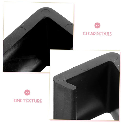 Close-up of Rattan Furniture Clips Set 4 Pack For Outdoor Patio And Living Room Easy Install Sofa Alignment Fasteners 6 Cm Black