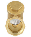 Top view of Y Shaped Brass Water Filter Adapter For Reverse Osmosis Systems Rustproof Pipe Connector Strainer Diverter Valve
