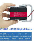 Hand holding 80Kg High Torque Servo Motor With Steel Gear Waterproof Digital Steering For Robotics and Industrial Applications
