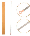 2 Pack Heat Sealer Heating Element Replacement Kit With Cloth Covered Nickel Alloy Wire 5mm Wide Flat Ribbon Strip For Warehouse Packing And Maintenance Durable Even Thermal Output. 5mm flat ribbon strip with ring terminals