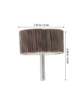 Twelve Piece Buffing Wheel Kit With Sanding Flap Bits Polishing Heads For Drill Press And Metal Die Grinding To Get A Professional Smooth Finish Fast, brown sanding flap bit.