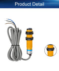 Specular Reflection Photoelectric Sensor Switch 2M Detection Distance NPN NO 3 Wire DC Output E3F-R2NK Industrial Sensor Black Orange Housing