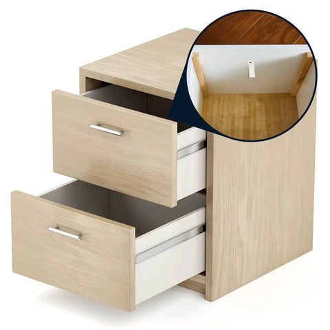Clear Pvc Non Slip Drawer Stops With Stainless Steel Screws Heavy Duty Furniture Glides For Dressers And Chest Bottoms Smooth As Butter Bottom Repair Set 20 Pack with drawers open to show interior.