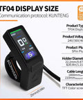 Ebike LCD Display Mini Meter Control Panel KT TF04 TFT Cycling Tachometer Bike Computer For 24V 36V 48V KT Controller