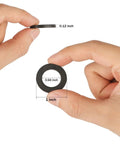 40 Piece Garden Hose Washer Set With Durable Silicone O Rings And Abrasion Resistant Gasket Washers For Leakproof No Drip Connections On Standard Three Quarter Inch Hose Fittings, weatherproof black washer shown at 1 inch x 0.12 inch