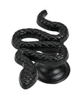 Snake Shaped Doorknob and Cabinet Knob Zinc Alloy Push Pull Door Handle for Wardrobes Nightstands and Cabinets black