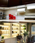 Under Cabinet LED Lighting With Motion Sensor Bar for kitchen cabinets above sink and bookshelf lighting use