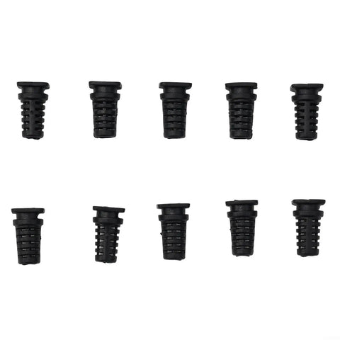 10 Pack Cable Gland Strain Relief Bushings Set With 3.5 Mm 4 Mm And 5 Mm Inner Diameters Rubber Cord Sleeves, Black