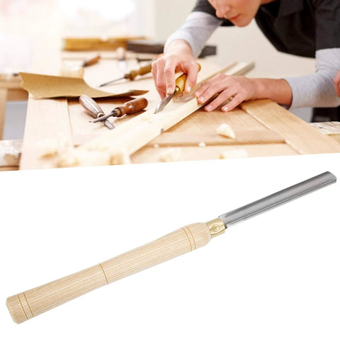 22mm HSS roughing gouge lathe chisel with wooden handle for woodturning.