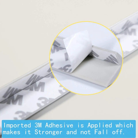 Close-up of 3M adhesive strip for Kid Proof Corner Guard For Home Edges And Furniture Protects Little Heads From Sharp Corners.