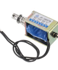 Dc 12V 1A Solenoid Electromagnet Push Pull Actuator With 15N Force, 10mm Stroke, Open Frame Linear Motion Solenoid For Vending Machines, Home Appliances, And Industrial Machinery, copper coil with wires