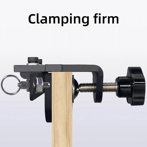 Side view of 3 in 1 Dowel Jig Kit Built Tough With Adjustable High Carbon Steel Center Block for woodworking.