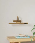 Cordless Picture Light With Dimmable Brightness And Timer, Controller Included, Rechargeable 5000mAh Battery, Gold Wall Sconce