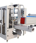 Pro Grade Automatic Bottle Shrink Sleeve Wrap Machine Built Tough For Beer Cans And Film Tray Sealing Heat Shrink Packaging Gear, large industrial model.