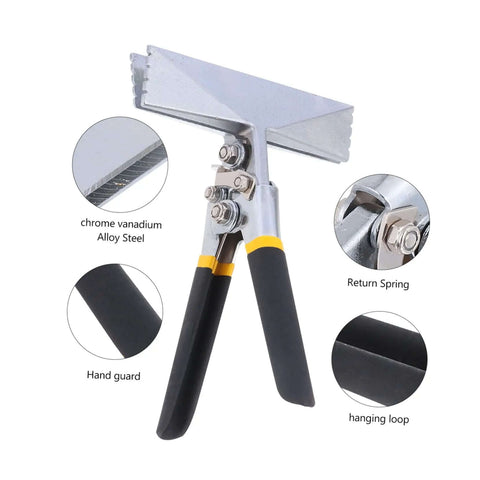 Ergonomic Hand Seamer Tool For Metal Bending With Built Tough Durable Construction And Wide Head For HVAC Ductwork And DIY Projects