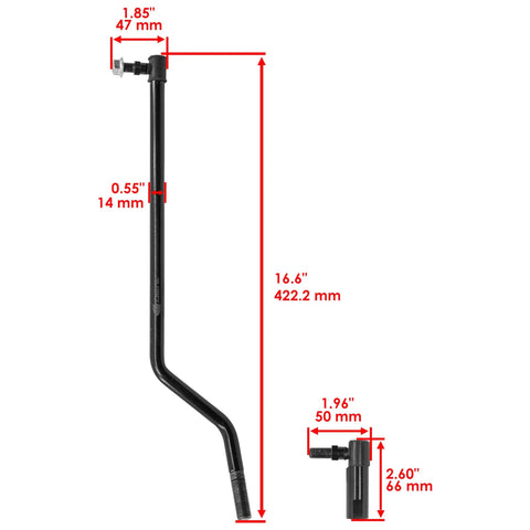 Left And Right Drag Link Set For John Deere Lawn Tractors La135 La140 La145 La150 La165 La175 Beefy Built To Last Heavy Duty Replacement With Smooth Steering For Reliable Performance, 16.6 in
