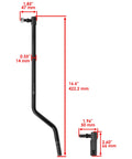Beefed Up Heavy Duty Left And Right Drag Link Kit For Lawn Tractors, Replacement Upgrade For 92H 102 105 107H 107S 115 125 135 145 155C 190C And D Series Tractors, black steel 16.6 in