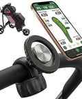 Rock Solid Magnetic Golf Push Cart Phone Holder With Heavy Duty Nailed Down N52 Mount And Sweet 360 Rotate Gps Clamp for smartphone and cart.