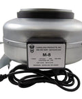 8 Inch Inline Duct Booster Fan With 670 CFM Metal Construction 8 Inch Inlet And Outlet Low Noise Performance High Pressure Air