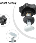 Upgrade Your Ride With These Heavy Duty Lawn Mower Handle Knob Replacement Kits That Fit Toro Models 92-2260 106-4161 And 107-3844 Perfectly For Instant Outdoor Power Equipment Repair Without Hiring Pros Today black rubber and metal lawn mower handle knob