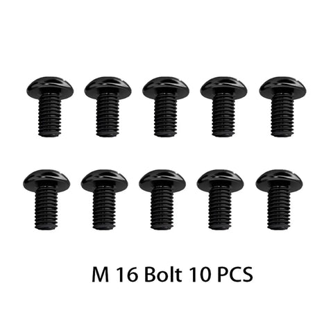 Ten M16 bolts from Hexagonal Eccentric Clamps Six Piece Set For Workholding Stainless Steel Fixture Clamps With Nuts Cam Lock Design