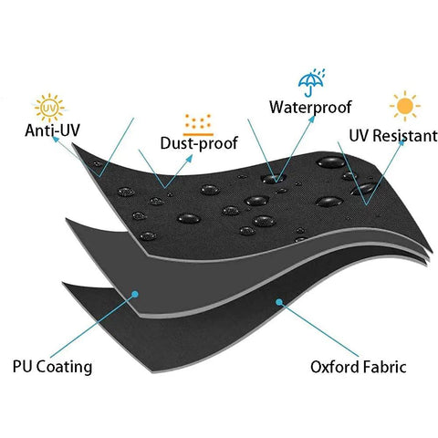 Heavy Duty 8ft Pool Table Cover Waterproof Fade Resistant Windproof Scratch Resistant Black Billiard Snooker Table Cover Shield