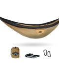 Suparpine Camping Hammock With Straps Included Sand Color Single Size Lightweight Portable Gear For Backpacking set on display