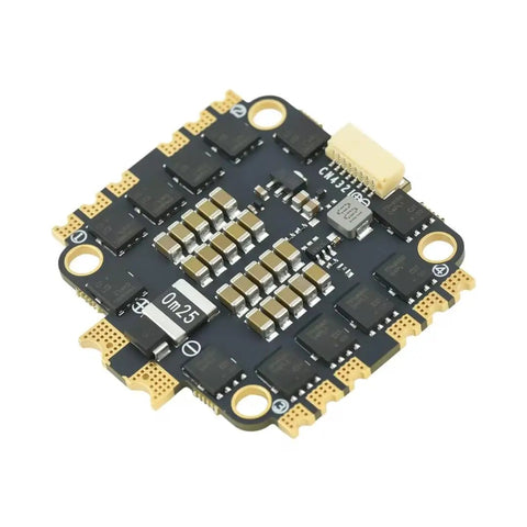 60A 4in1 ESC For FPV Drones With 2S-6S LiPo, Lightweight 13.8g, showing electronic components and connectors on a compact board