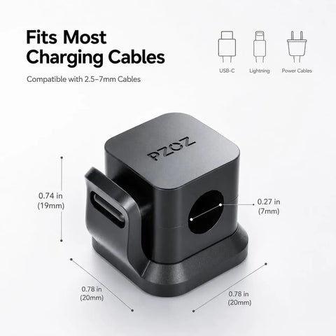 Six Pack Cable Organizer Clips With No Residue Adhesive For Desk Or Car And Home Office Ultra Strong Wire Clips dimensions diagram